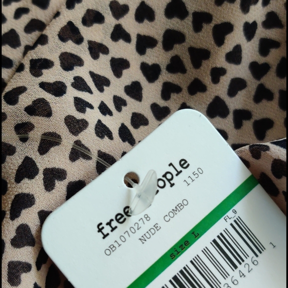 Free People Cassie Soft Pink Heart Bralette Large - Picture 3 of 5